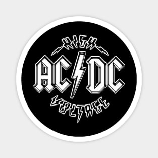 Vintage ACDC High Voltage Neon Style Magnet